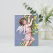 Valentine Angel Feiertagspostkarte (Stehend Vorderseite)