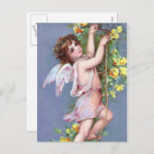 Valentine Angel Feiertagspostkarte (Vorne/Hinten)