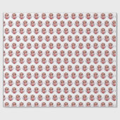 Valentine Angel Heart Wrapping Paper Geschenkpapier (Flach)