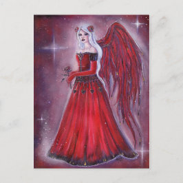 Valentine Angel Kunst, Dichtung und Musik Feiertagspostkarte
