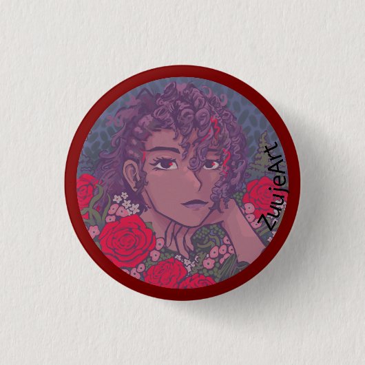 Valentine anime button (Vorderseite)