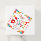 Valentine Applesauce Tag Geschenkanhänger (Beispiel)