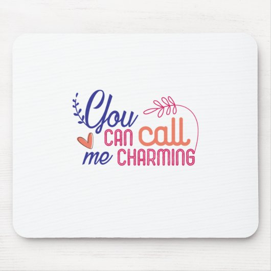 Valentine Art, die Sie mich nennen können Mousepad (Vorne)