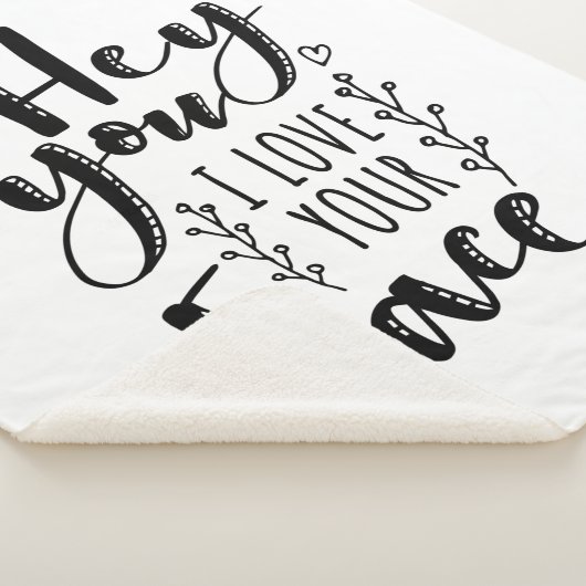 Valentine Art Hey, ich Liebe dein Gesicht Sherpadecke (3/4)