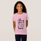 Valentine Art Hey, ich Liebe dein Gesicht T-Shirt (Vorne ganz)