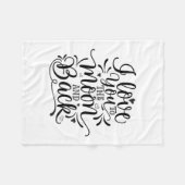 Valentine Art I Liebe Fleecedecke (Vorderseite (Horizontal))