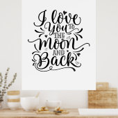 Valentine Art I Liebe Poster (Küche)