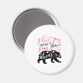 Valentine Art I Liebe Sie mehr als ich tragen kann Magnet (Vorderseite/Rückseite)