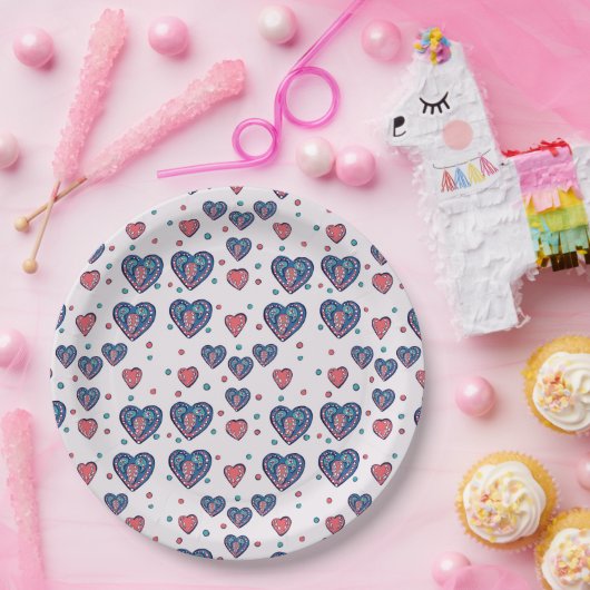 Valentine Art Pappteller (Party)