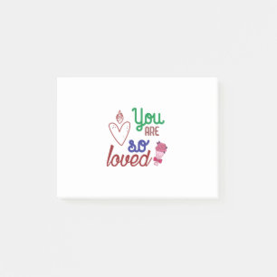 Valentine Art Sie sind so geliebt Post-it Klebezettel