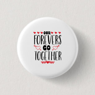 Valentine Art und Weise Unser ewiger Garten Button