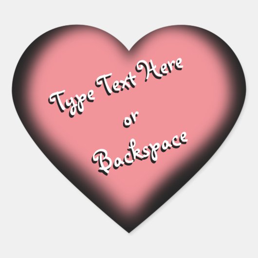 Valentine-Aufkleber für die Liebe personalisieren Herz-Aufkleber (Vorderseite)
