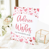 Valentine Baby Duschberatung und Wünsche Sockelschild