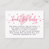 Valentine Baby Showbuchanfrage Begleitkarte (Vorderseite)