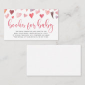 Valentine Baby Showbücher für Babysteckkarte Platzkarte (Vorne/Hinten)
