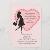 Valentine Baby Shower Einladung (Vorne/Hinten)