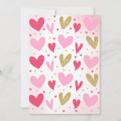 Valentine Baby Shower Einladung Sweetheart Baby (Rückseite)