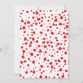 Valentine Baby Shower Einladung Vorlage (Rückseite)