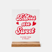 Valentine Baby Shower Fevor Acrylschild (Vorderseite)