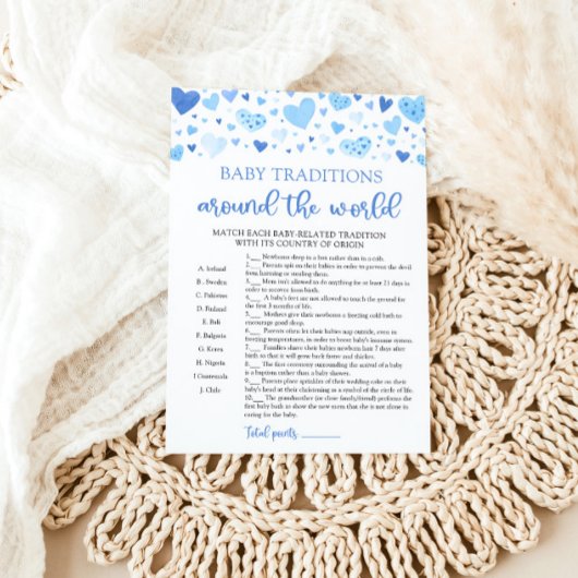 Valentine Baby Traditionen rund um das Weltspiel Einladung