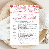 Valentine Baby Traditionen rund um das Weltspiel Einladung