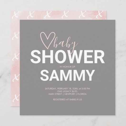 Valentine Babydusche (Vorne/Hinten)