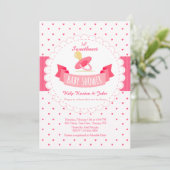 Valentine Babydusche Einladung (Stehend Vorderseite)