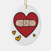 Valentine Band Aid Keramik Ornament (Rechts)