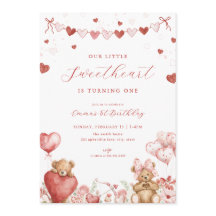 Valentine-Bärchen Little Sweetheart Geburtstagsein