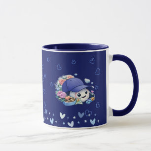 Valentine Baseball Blaue Farbe Cute Tasse