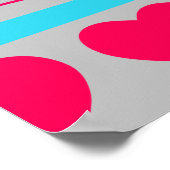 Valentine Basset Hound Poster (Ecke)