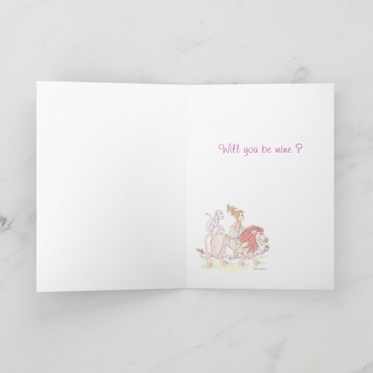 Valentine Be Mine Feiertagskarte (Innenseite)