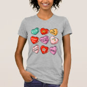 Valentine Be Mine Gimme etwas Zucker Liebe T-Shirt (Vorderseite)