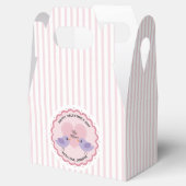 Valentine Be mine rosa Streifen Herz Geschenkschachtel (Geöffnet)