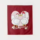 Valentine Be Mine Wandteppich (Vorderseite)