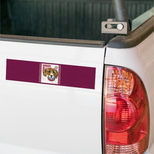 VALENTINE BEAGLE AUTOAUFKLEBER (Auf Lkw)