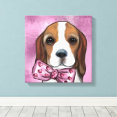 VALENTINE BEAGLE LEINWANDDRUCK (Insitu (Holzboden))