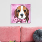 VALENTINE BEAGLE LEINWANDDRUCK (Insitu (Wohnzimmer))