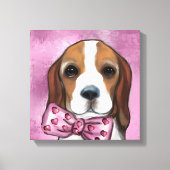 VALENTINE BEAGLE LEINWANDDRUCK (Vorderseite)