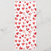 Valentine Bear Baby Showmenü Menükarte (Rückseite)