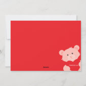 Valentine Bear Foto Card Feiertagskarte (Rückseite)