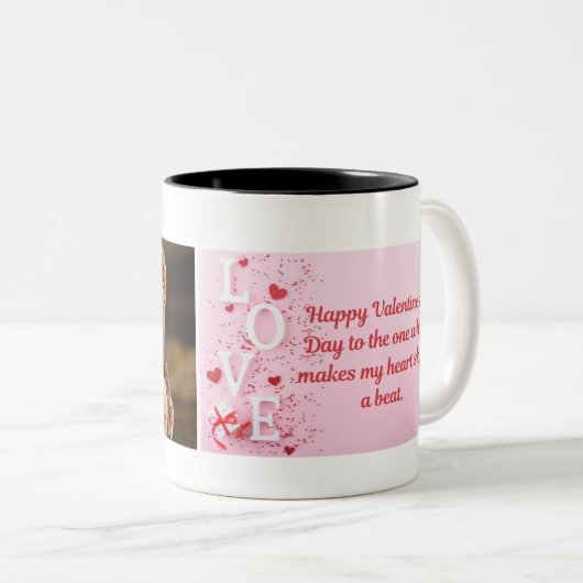 Valentine Bear Tasse (VorderseiteRechts)