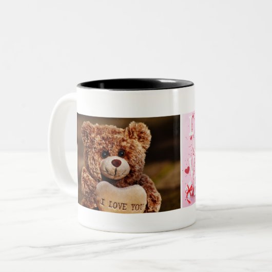Valentine Bear Tasse (Vorderseite Links)