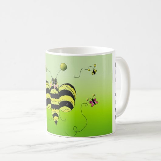 Valentine Bee Mine Kaffeetasse (VorderseiteRechts)