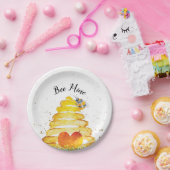 Valentine Bee Mine Pappteller (Party)
