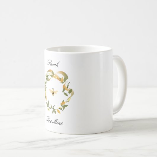 Valentine Bee Mine Tasse (VorderseiteRechts)