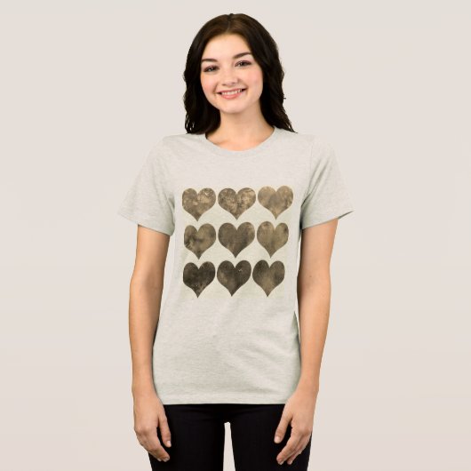 Valentine Bella+Leinwand Frauen Tri-Blend Shirt (Vorderseite voll)