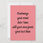 Valentine Belly Dancer Einladung (Rückseite)