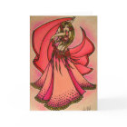 Valentine Belly Dancer Grußkarte