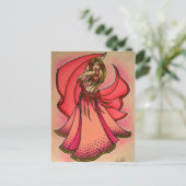 Valentine Belly Dancer Postkarte (Stehend Vorderseite)
